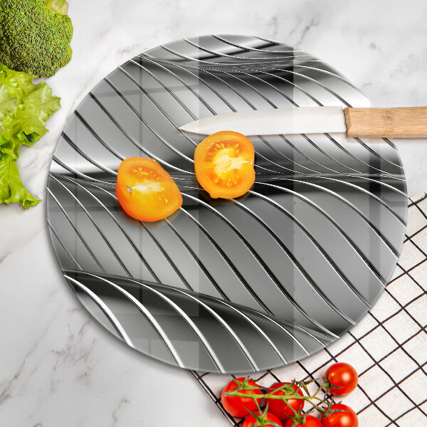 Chopping board glass 3D metal structure