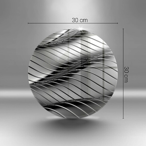 Chopping board glass 3D metal structure