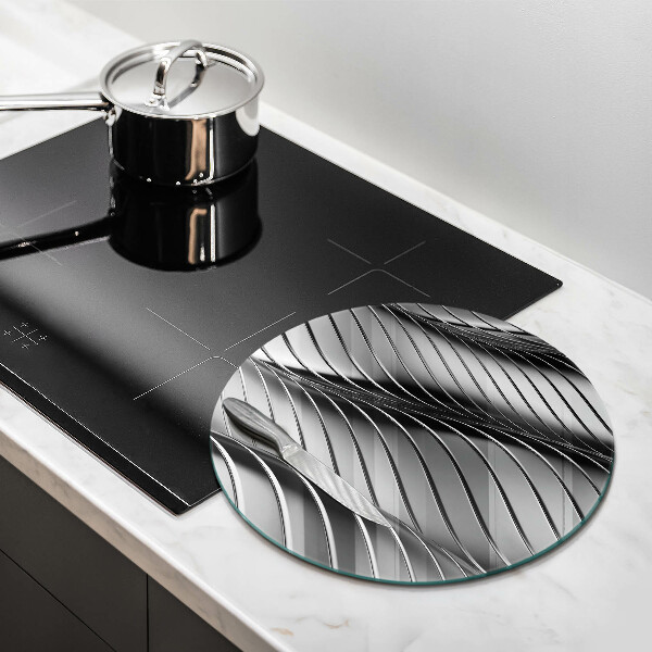 Chopping board glass 3D metal structure