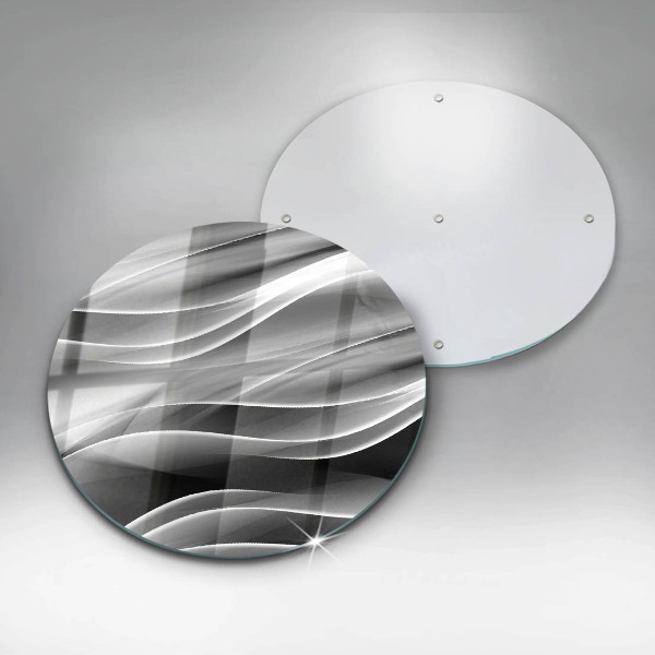 Glass cutting board Abstraction mild lines