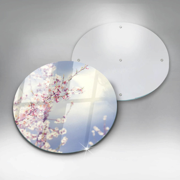 Glass cutting board A blooming tree