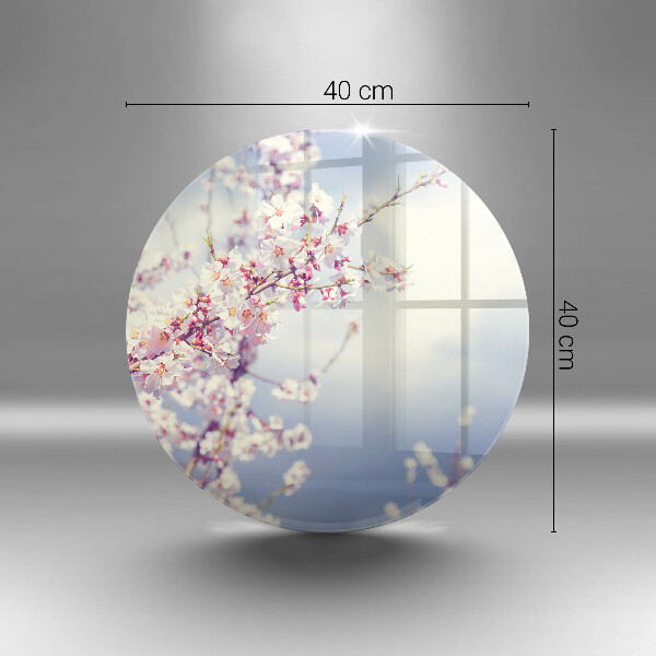 Glass cutting board A blooming tree