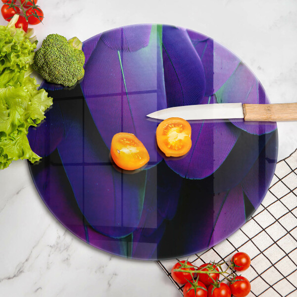 Chopping board Neon feathers