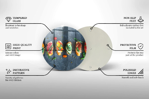 Chopping board Colorful Sandwiches