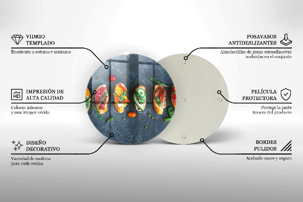 Chopping board Colorful Sandwiches