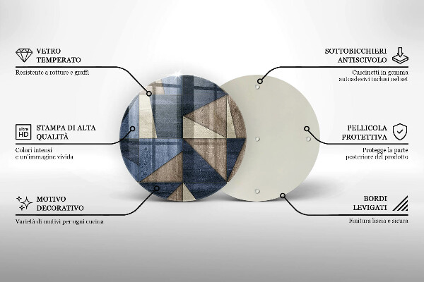 Chopping board Geometric abstraction