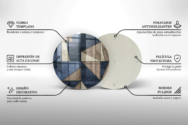 Chopping board Geometric abstraction