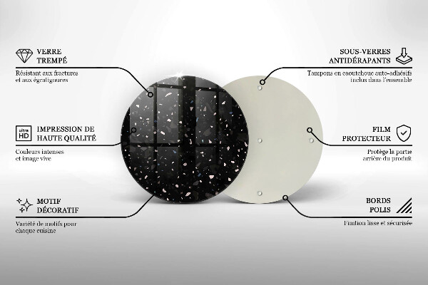 Chopping board Dark stone