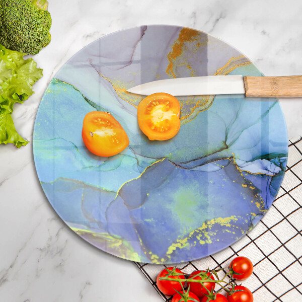 Chopping board Cracked stone gold