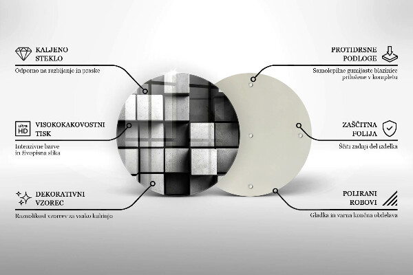 Chopping board 3D geometry background
