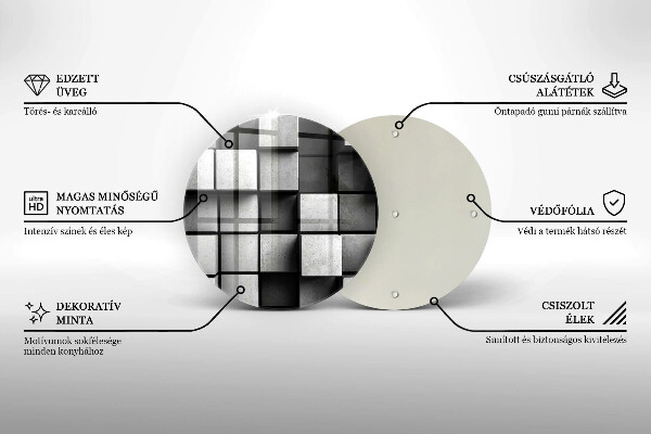 Chopping board 3D geometry background