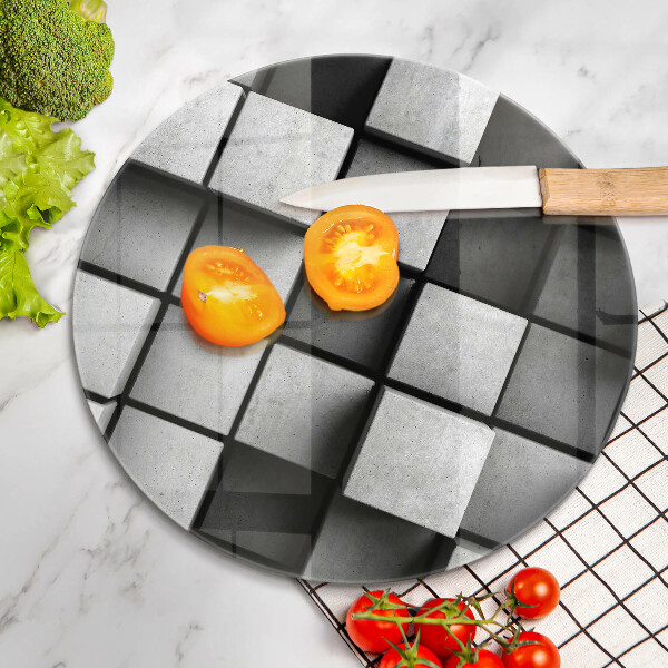 Chopping board 3D geometry background