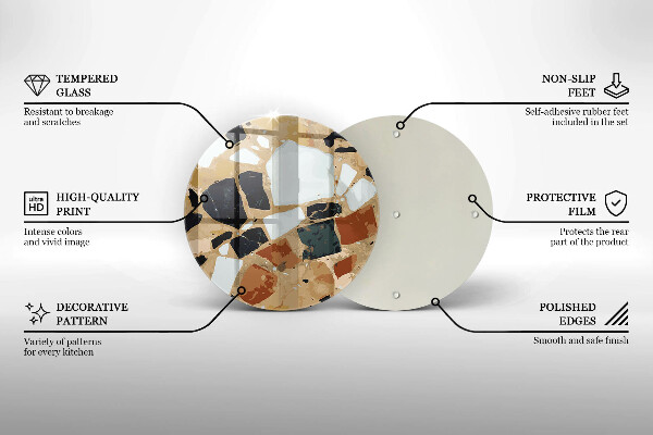 Chopping board Decorative stones