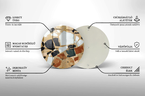 Chopping board Decorative stones