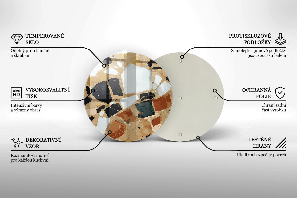 Chopping board Decorative stones