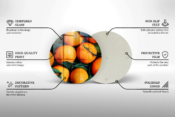 Chopping board Fruit oranges