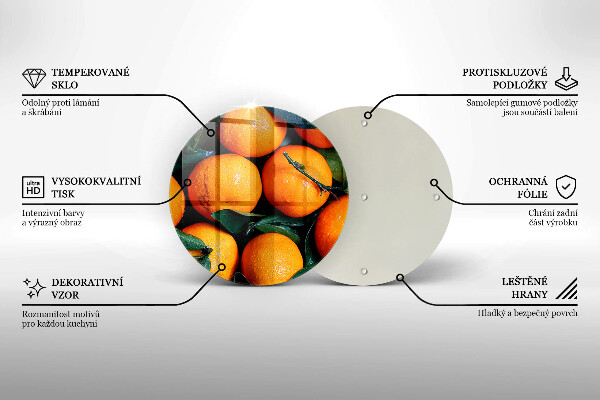 Chopping board Fruit oranges