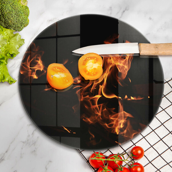 Chopping board Fire flame