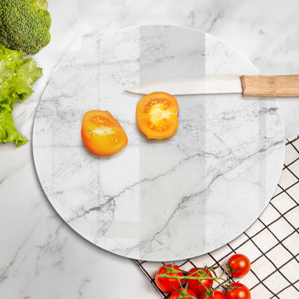 Chopping board glass Elegant marble texture