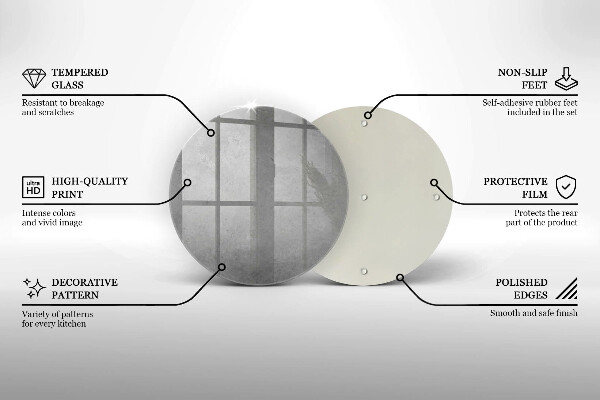 Chopping board glass Concrete texture background