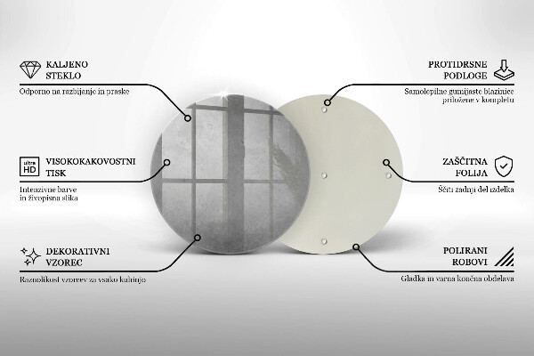 Chopping board glass Concrete texture background