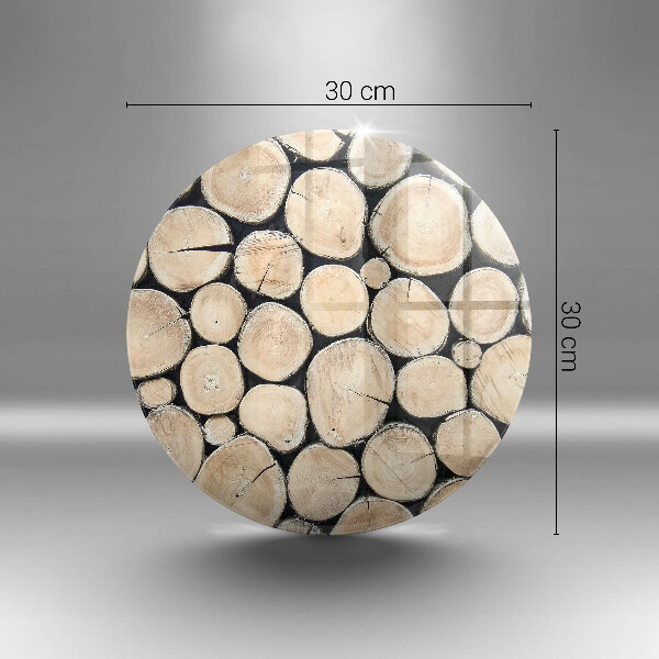 Chopping board glass Wood trunks of the tree