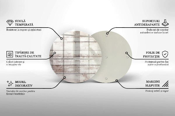 Chopping board glass Old wood boards
