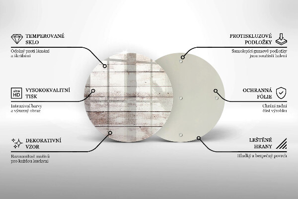 Chopping board glass Old wood boards