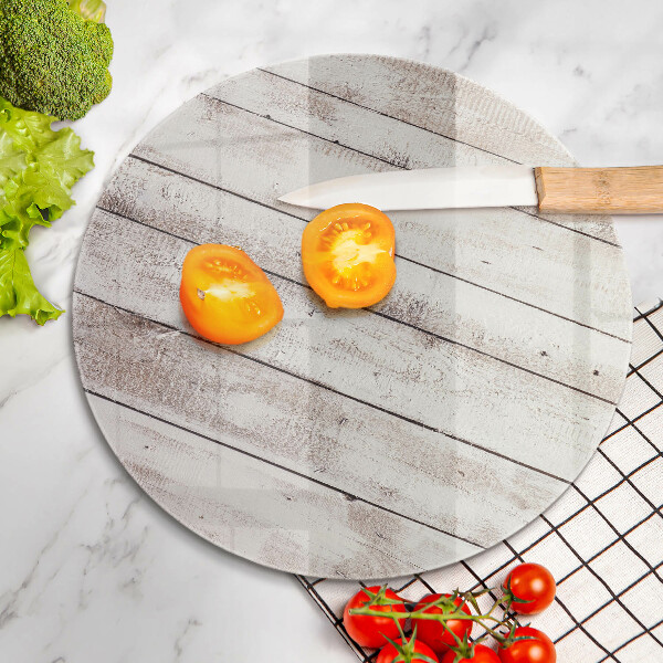 Chopping board glass Old wood boards