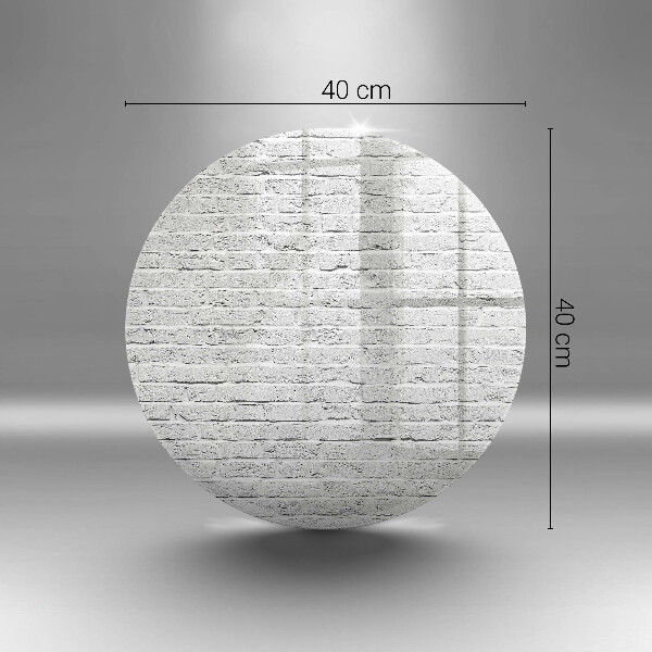 Chopping board glass Brick wall