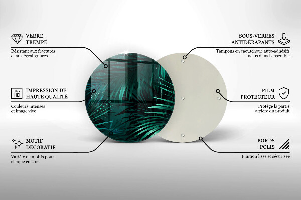 Chopping board Wild jungle leaves