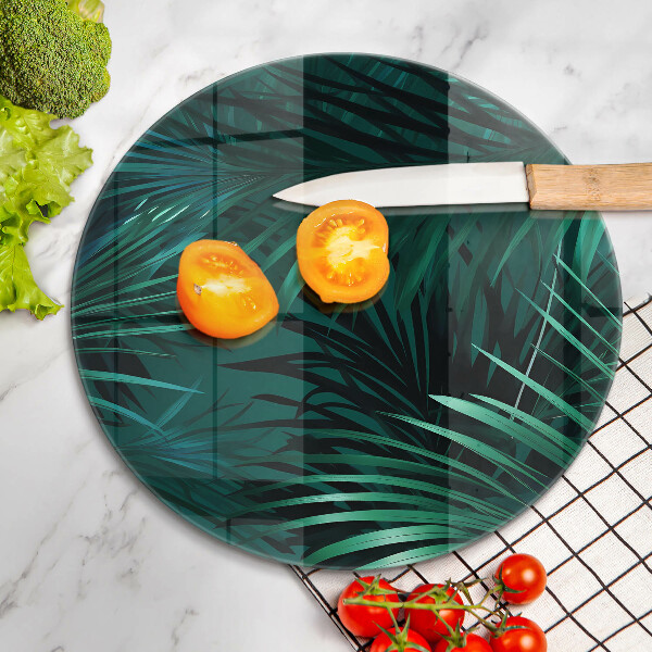 Chopping board Wild jungle leaves