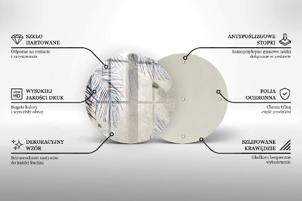 Chopping board Subtle leaves