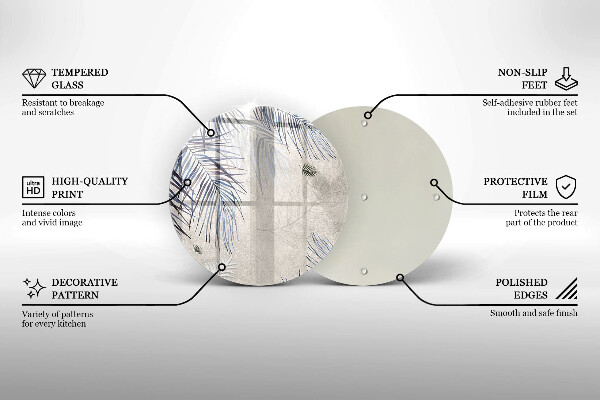 Chopping board Subtle leaves