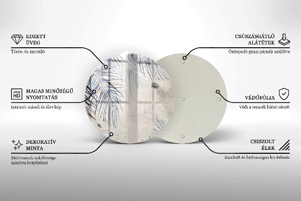 Chopping board Subtle leaves