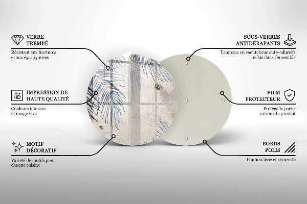 Chopping board Subtle leaves