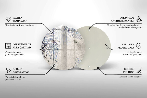 Chopping board Subtle leaves