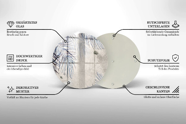 Chopping board Subtle leaves