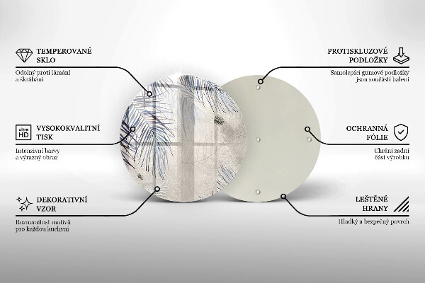 Chopping board Subtle leaves