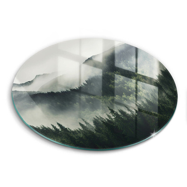 Chopping board Land and fog landscape