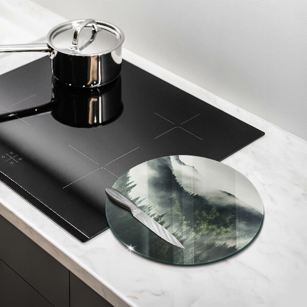 Chopping board Land and fog landscape