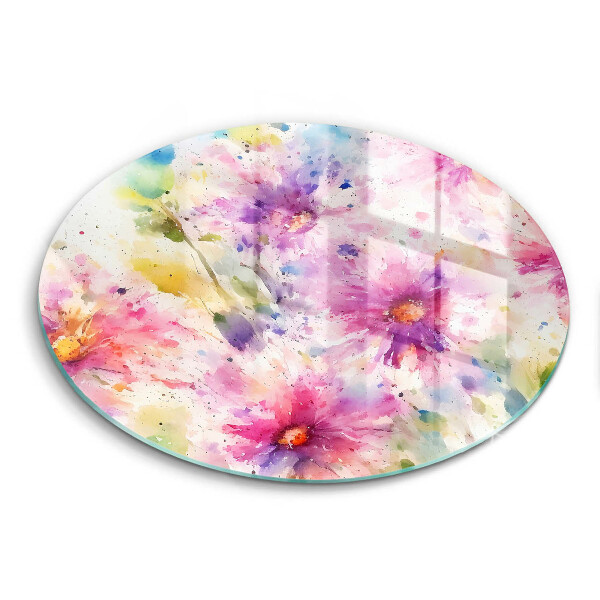 Chopping board Painted flowers