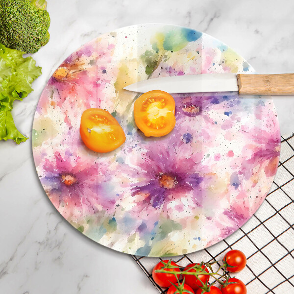 Chopping board Painted flowers