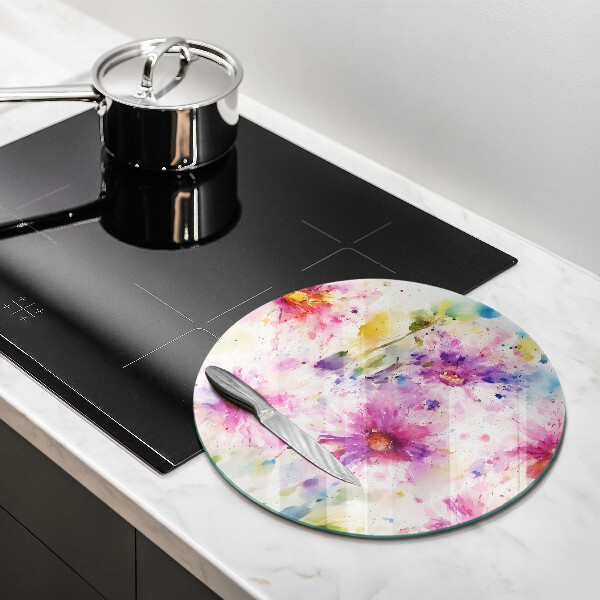 Chopping board Painted flowers