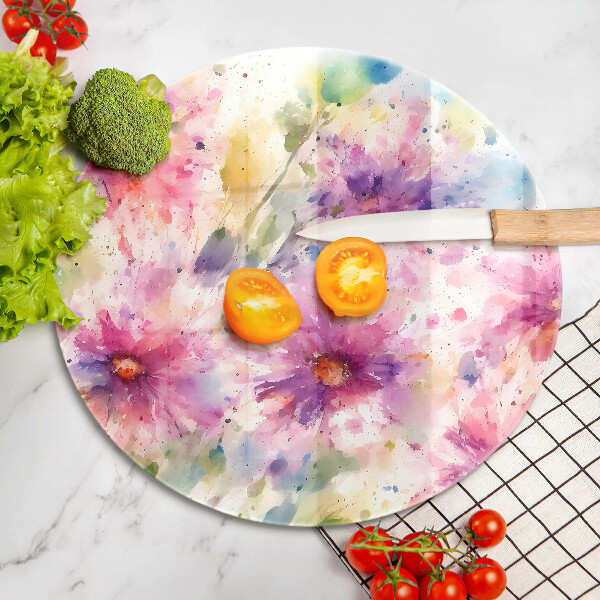 Chopping board Painted flowers