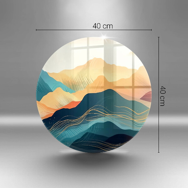 Chopping board Abstract mountain landscape