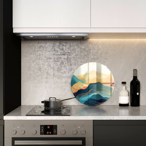 Chopping board Abstract mountain landscape