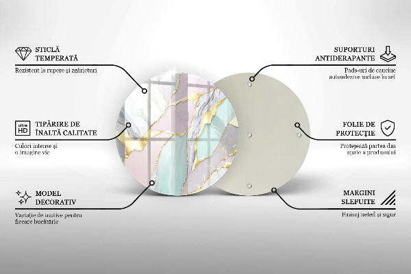 Chopping board Pastel marble