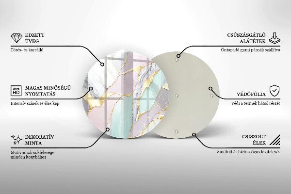 Chopping board Pastel marble