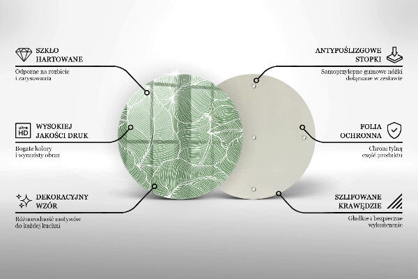 Chopping board Linear leaves
